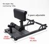 OCKULT Sissy Squat Machine Multi-Function Folded Sissy Squat Bench for Home Gym Workout Station Leg Exercise Machine, 110*50cm, Black view 4