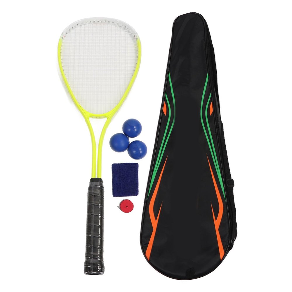 Lightweight Oversized Squash Racket Set for Beginners, Just The Right Tension, Comfortable Grip, Versatile Usage