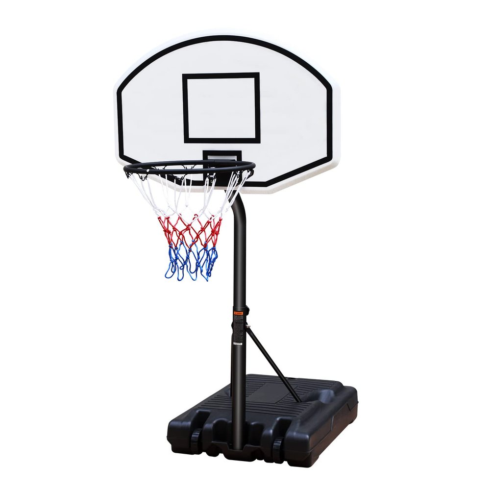 GOWE Portable Poolside Basketball Hoop System Basketball Hoop for Pool Height Adjustable 3.1ft-4.7ft with 36" Backboard for Indoor Outdoor Use