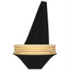 Lejafay Mens Ancient Greek Roman Toga Costume One Shoulder Briefs Bodysuit Adult Cosplay Outfits Black XX-Large view 1