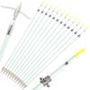 3/6 Pack Green Luminated Fiberglass Bowfishing Arrow Glow in Dark 33 inches Archery Bowfishing Arrows with Broadheads and Safty Slides for Compound Bow Recurve Bow Fishing Hunting (6 Pack) view 1