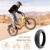 20x4.0/26x4.0 Inch E-Bike Fat Tire,Folding Bead Tire Puncture Proof Replacement Bicycle Accessories Compatible with Urban Street Mountain or 3-Wheel Bikes view 2