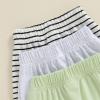 Baby Boys' Toddler 3-Pack Pull-on Jogger Shorts Classic Fit Elastic Waist Shorts Kids Multipacks Pants (Green B, 0-6 Months) view 3