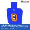 ATFLBOX 1/2 inch Thick AR500 Steel Target Stand System, 12" x 20" Torso Shooting Target with 2x4 Target Stand Kit view 3