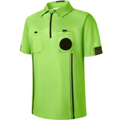 allentian Soccer Referee Shirt, Men Ref Shirts Uniform, Football Referee Jersey, Umpire Shirt - Green (M), Medium