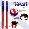 48" USA Boat Trailer Guide Pole Cover- Heavy Duty Neoprene Boat Trailer Capped Guide Protective Cover- 4th of July American Flag Marine Trailer Guide Poles Cover for Sailboat Trailer (Set of 2) view 3