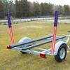 48" USA Boat Trailer Guide Pole Cover- Heavy Duty Neoprene Boat Trailer Capped Guide Protective Cover- 4th of July American Flag Marine Trailer Guide Poles Cover for Sailboat Trailer (Set of 2) view 4