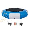 Inflatable Water Trampoline,10FT Recreational Water Bouncer w/Electric Inflator,Rope Ladder,Portable Bounce Swim Platform for Lakes,Pools,Calm Sea(3m) view 1