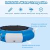 Inflatable Water Trampoline,10FT Recreational Water Bouncer w/Electric Inflator,Rope Ladder,Portable Bounce Swim Platform for Lakes,Pools,Calm Sea(3m) view 2