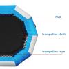 Inflatable Water Trampoline,10FT Recreational Water Bouncer w/Electric Inflator,Rope Ladder,Portable Bounce Swim Platform for Lakes,Pools,Calm Sea(3m) view 4