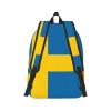 MDATT Backpacks Lightweight Bookbag With 1 Main Compartment, Front Utility Pocket With Built,Swedish Flag, Small view 3