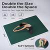 YOTTOY Large Yoga Mat (75 * 52 * 1/2inch),Extra Wide TPE Exercise Mat,Non-Slip Workout Mat for Pilates, Fitness, Barefoot, Home Gym Studio with Strap and Towel view 2