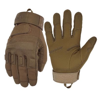 Seibertron Adult Or Youth S.O.L.A.G Sports Outdoor Water Resistant Full Finger Touchscreen Gloves Coyote XXS