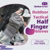 Seibertron S.O.L.A.G Youth Women Men Unisex XXS to XXL Fingerless/Half Finger Sports Outdoor Tactical Gloves Grey XXL view 2