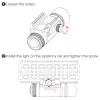 SecurityIng 320LM Compact Rail Mounted Light, IPX8 Waterproof Mini Tactical Flashlight with Adjustable Mount for Standard Picatinny Rails view 4