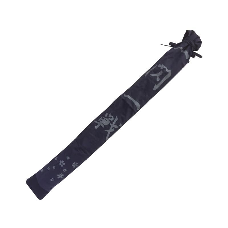 EKENDOCOM Kenshin Cotton Shinai Bag for 3 shinais with shoulder strap 100% cotton kendo shinai case with Cotton inner layer, Navy