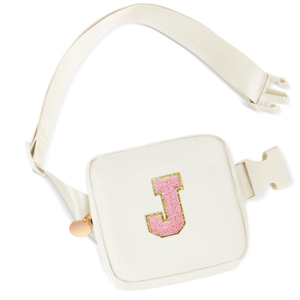 Uygafly Birthday Gifts for 2 3 4 5 6 7 8 9 10 11 Year Old Girls - Mini Fanny Pack Cute Crossbody Bag Belt Bag Cute Trendy Stuff,Graduation Gifts for Girls Teens Kids Daughter Sister Her - Cream,J