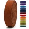 1" & 1.5'' & 2" Cotton Webbing - 5 Yards - 50+ Colors -%100 Natural Cotton - Turkish Woven - Heavy Duty 1 Inch 1.5 Inch 2 Inch Canvas Webbing for Sewing Straps Bag Climbing Indoors Craft DIY 11472 view 1