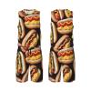 Mens Basketball Jerseys Fun Food Hot Dogs Uniform Suit Mesh Sports Jersey Outfits T-Shirt and Short Sets Black view 1