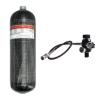 TUXING 6.8L 4500psi Carbon Fiber Air Tank Paintball Filling Station with Two Pressure Gauges Up to with 20Hose Paintball HPA Tank M18*1.5 view 1