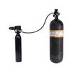 TUXING 6.8L 4500psi Carbon Fiber Air Tank Paintball Filling Station with Two Pressure Gauges Up to with 20Hose Paintball HPA Tank M18*1.5 view 2