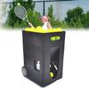 COYEUX Portable Tennis Ball Launcher, Automatic Practice Equipment Ball Thrower Shooter, Adjustable Launching Angle, Speed, Rotation Frequency, 50 Large Capacity, for Beginner Tennis Training view 1