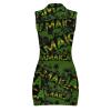 Zakqeik Women's Summer Sleeveless Polo-Shirt Jamaica Flag Dress for Girls Cute Skirts XS view 2