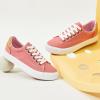 XRH Tennis Shoes Womens Low Top Casual Shoes for Women, Lace Up Canvas Sneakers Comfortable Shoes for Women Walking Shoes(Pink,US6.5 view 3