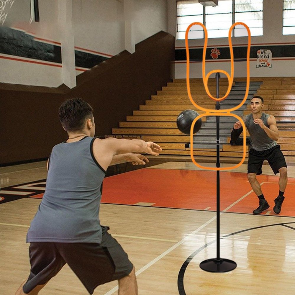Kunovo Height Adjustable Defender Dummy, Basketball Training Mannequin with Round Base, Practice Defender Equipment to Dribble for Children/Adult (Size : 1PC)