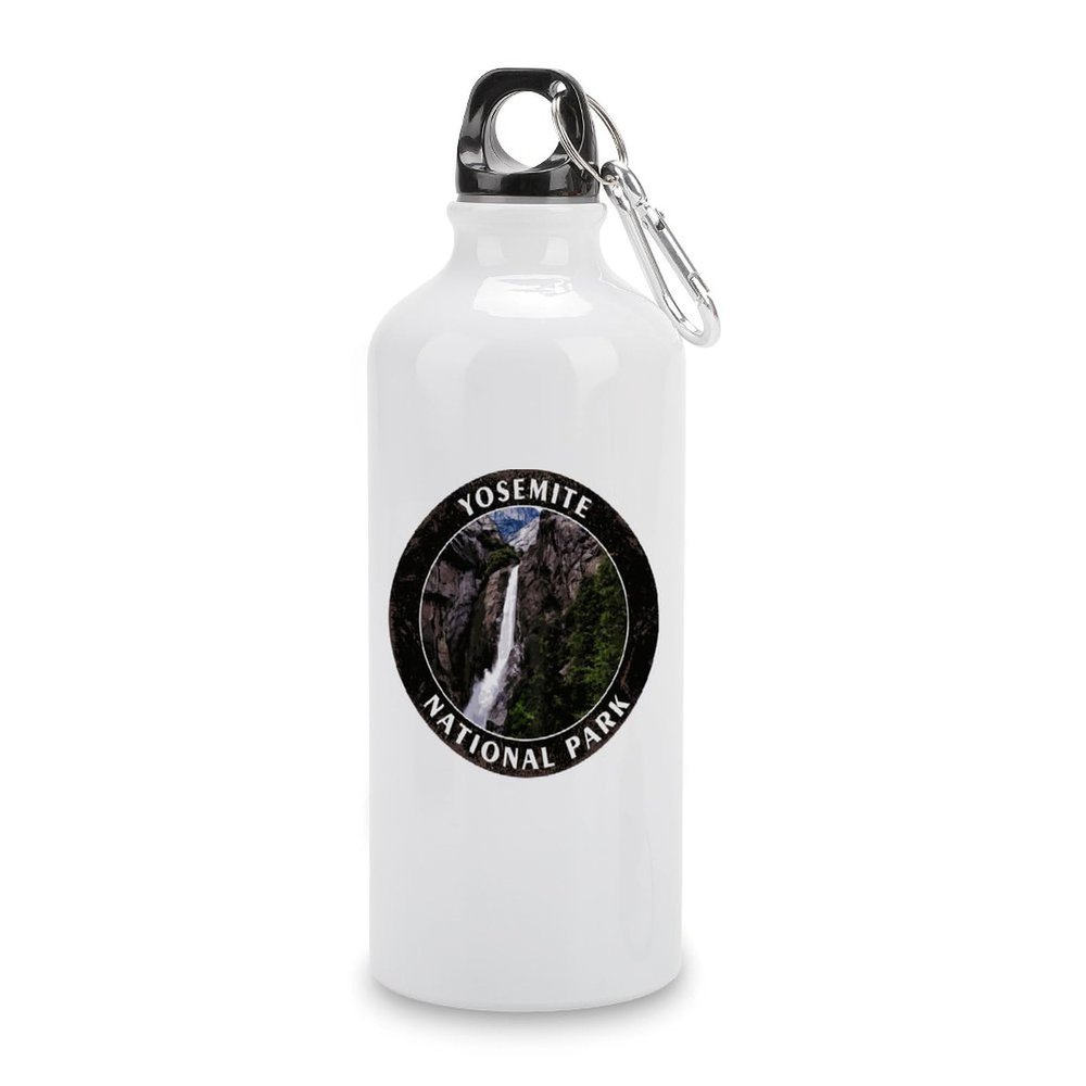 COCOKEN Yosemite National Park 14oz Vacuum Insulated Sports Water Bottle National Parks Water Bottle For Riding Camping Sports Workouts And Outdoor Sports Bottle
