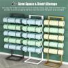 CMYUN Yoga Mat Holder Yoga Mat Storage with Foot Pad, Metal Yoga Mat Holder for Home Gym Office Fitness Club, 1 Layer can Hold 2 Foam Rollers, Gym Storage (Color : Gold) view 2
