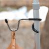 EVTSCAN Camping Lantern Hook Stainless Steel Anti Slip Rubber S Shape Multifunction Tent Lamp Hanger for Outdoor Pole Post Patio view 2