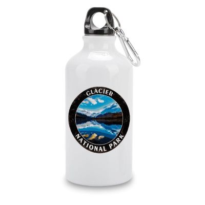 COCOKEN Glacier National Park 14oz Vacuum Insulated Sports Water Bottle National Parks Water Bottle For Riding Camping Sports Workouts And Outdoor Sports Bottle