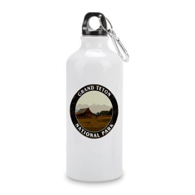 COCOKEN Grand Teton National Park 14oz Vacuum Insulated Sports Water Bottle Modern Cityscape Water Bottle For Riding Camping Sports Workouts And Outdoor Sports Bottle