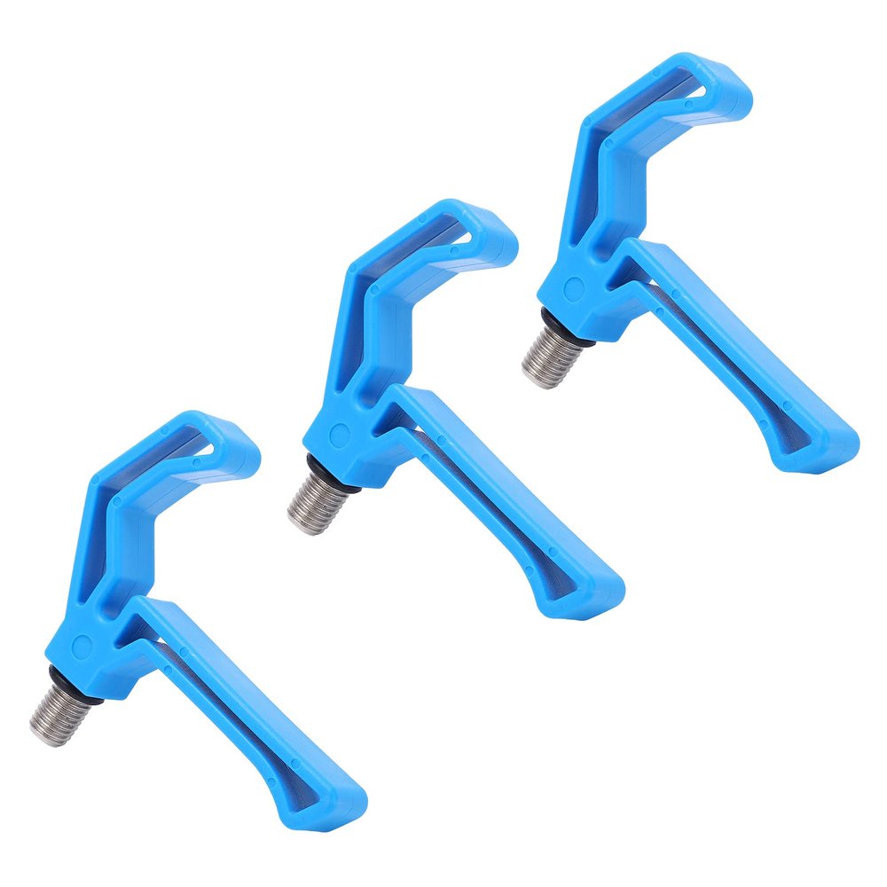 Yuecoom Fishing Rod Rest, Big Opening Plastic Flexible Fishing Support Holder Fish Rod Rest Gripper for Fishing Tool Accessory(Blue)