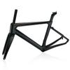HIMALO 700C Carbon Road Bike Frameset 46/48/50/52cm C Brake Frame Broken Wind Bike Frame QR 100mm/130mm Lightweight Bicycle Frame Set Full Internal Routing (Size : 46CM) view 1