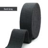 2" & 1.5'' & 1" Cotton Webbing - 5 Yards - 50+ Colors -%100 Natural Cotton - Turkish Woven - 1 Inch 1.5 Inch 2 Inch Dark Gray Canvas Webbing for Sewing Straps Bag Climbing Indoors Craft DIY 11524 view 4