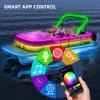 ROLiGHTiC Marine Submersible Boat LED Strip Lights, 66FT IP68 Waterproof Underwater Boat RGB Lights, Boat Deck Light, Under Boat Lights for Night Fishing Pontoon Boats, RF/APP Control view 2