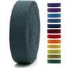 1" & 1.5'' & 2" Cotton Webbing - 5 Yards - 50+ Colors -%100 Natural Cotton - Turkish Woven - Heavy Duty 1 Inch 1.5 Inch 2 Inch Canvas Webbing for Sewing Straps Bag Climbing Indoors Craft DIY 11542