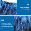 FT FENTENG Mens Swim Trunks with Compression Liner, Blue Flame Men Bathing Suit Swimming Trunks 9 inch Inseam Board Shorts Men's Swimwear, 4 Way Stretch Beach Shorts Quick Dry Swimsuits, XXL view 4