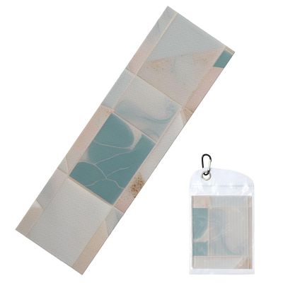 YYHWHJDE Cold Exercise Towel 12x40 in Ice Towel Soft Breathable Chilly Towel for Yoga Sport Running Gym Workout Fitness Water Mills of Marble Texture Pattern, Black