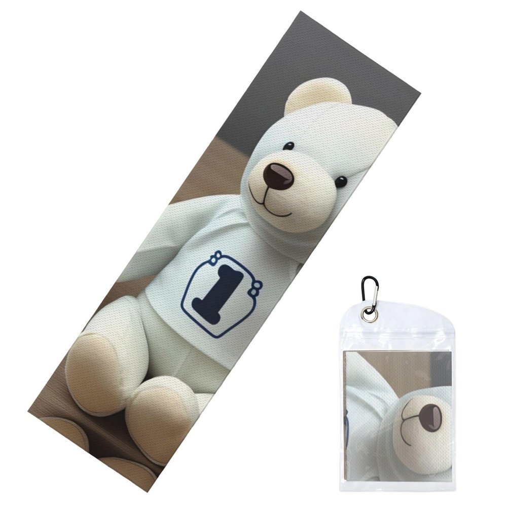 YYHWHJDE Cold Exercise Towel 12x40 in Ice Towel Soft Breathable Chilly Towel for Yoga Sport Running Gym Workout Fitness Cute Milk Bottle Bear Pattern