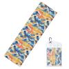 YYHWHJDE Cold Exercise Towel 12x40 in Ice Towel Soft Breathable Chilly Towel for Yoga Sport Running Gym Workout Fitness Beach Maui Hawaii Sunset sea Waves Clouds Printing, Black view 1