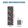 YYHWHJDE Cold Exercise Towel 12x40 in Ice Towel Soft Breathable Chilly Towel for Yoga Sport Running Gym Workout Fitness Floral Pattern Printing view 2
