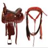 COLTORO Western Cowhide Leather Barrel Racing Horse Saddle Tack Size 15 Inch Seat Set (Brown) view 3