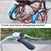 HAOKAZLBR Adult Tricycle, Adult Trikes for Shopping Travel Tricycle for Adult, 1 Speed 3 Wheeled Recumbent Bicycle with Front Rear Large Basket Seniors for Men Women Picnics & Shopping view 3