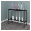 NineFit Basics Badminton Racket Storage Rack - Perfect for Schools, Stadiums, Fields, and Gardens - Tennis Racket Display Rack for Kindergartens - Black Color view 1