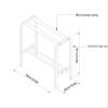 NineFit Basics Badminton Racket Storage Rack - Perfect for Schools, Stadiums, Fields, and Gardens - Tennis Racket Display Rack for Kindergartens - Black Color view 2