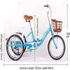 HAOKAZLBR Adult Tricycle, Adult Trikes for Shopping Travel Mini Tricycle Adult Single-Speed Fitness/Rehabilitation Training Function Pedal Elderly Human-Powered Bicycles with Basket for Men Women view 2