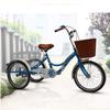 HAOKAZLBR Adult Tricycle, Adult Trikes for Shopping Travel Adult Tricycle 20 Inch Manpower Pedal with Adjustable Seat 3 Wheel Bicycle with Shopping Basket Lights Bell for Men Women, oujinmm2024327 view 2